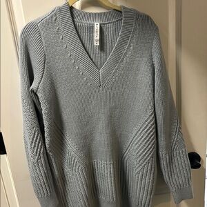 Athleta long sweater blue/gray size medium